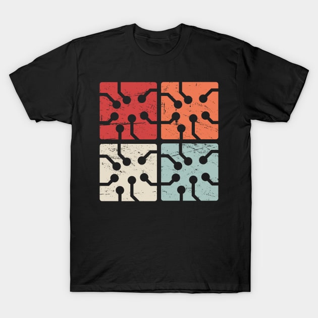 Retro Vintage Circuit Boards T-Shirt by MeatMan